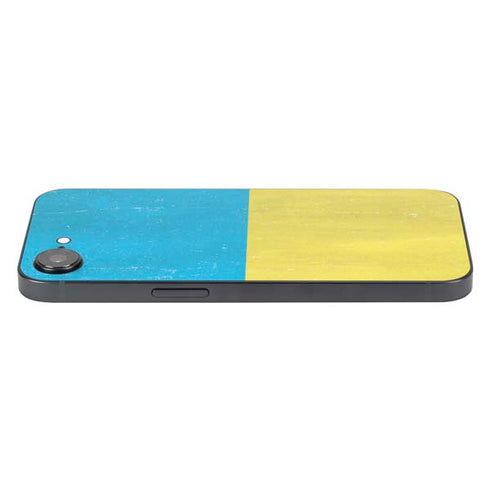 Ukraine Flag Distressed iPhone 16e Skin